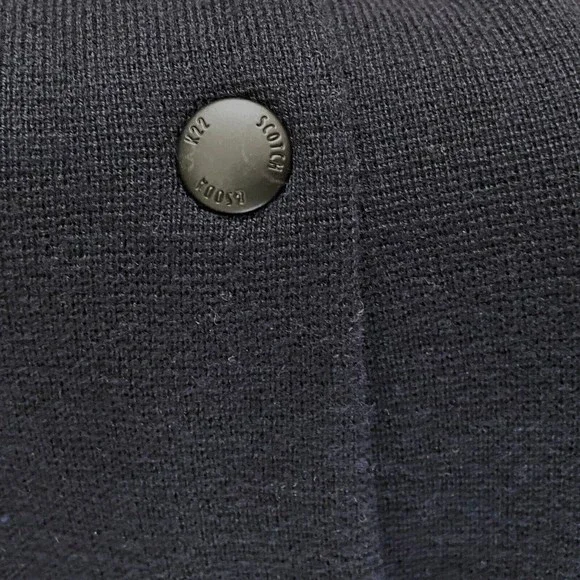 Snap Front Cardigan Navy Blue Hand Pockets NWOT - Picture 6 of 7